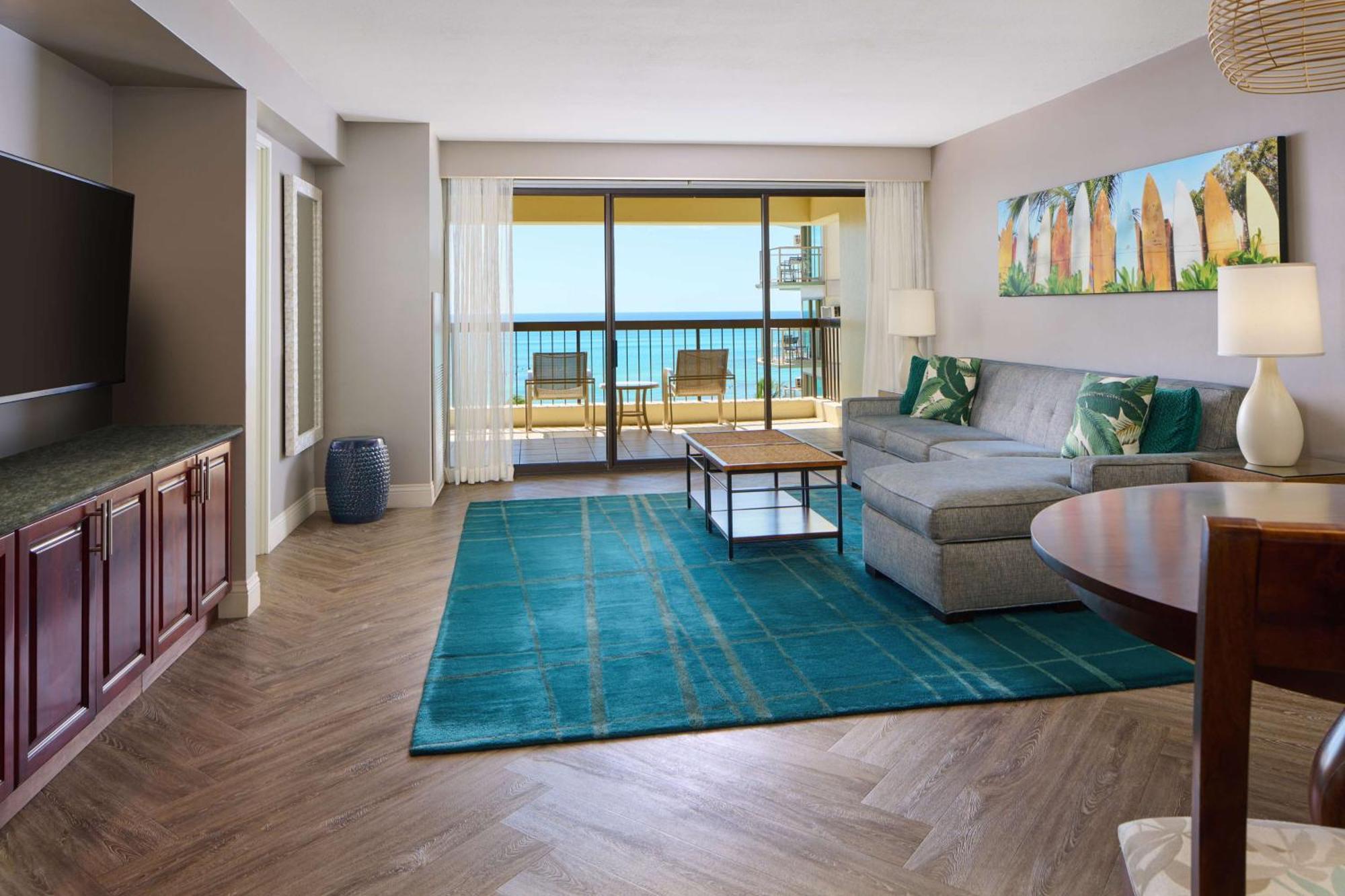 Aston Waikiki Beach Tower Honolulu Kültér fotó Living room